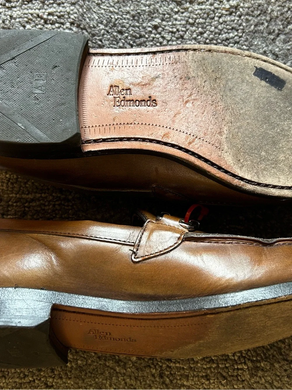 Allen Edmond’s Men's Leather Bit Loafers in Brown